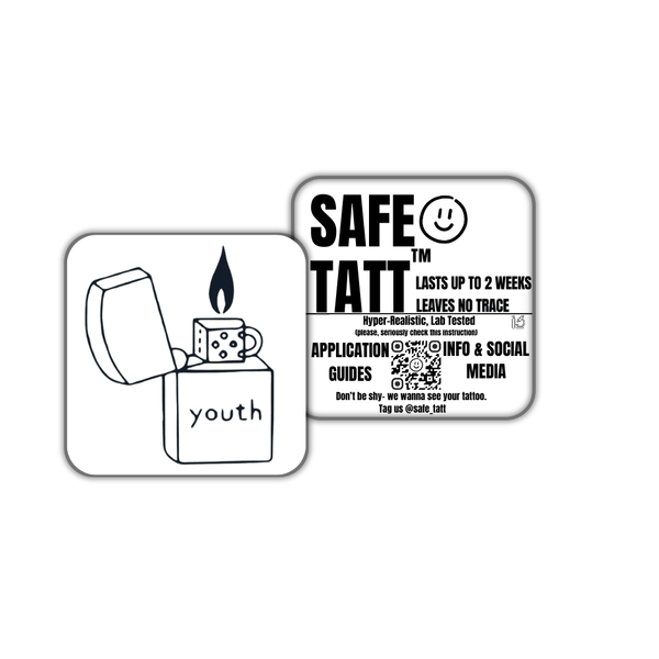 Youth Flame semi-permanent tattoo by SafeTatt