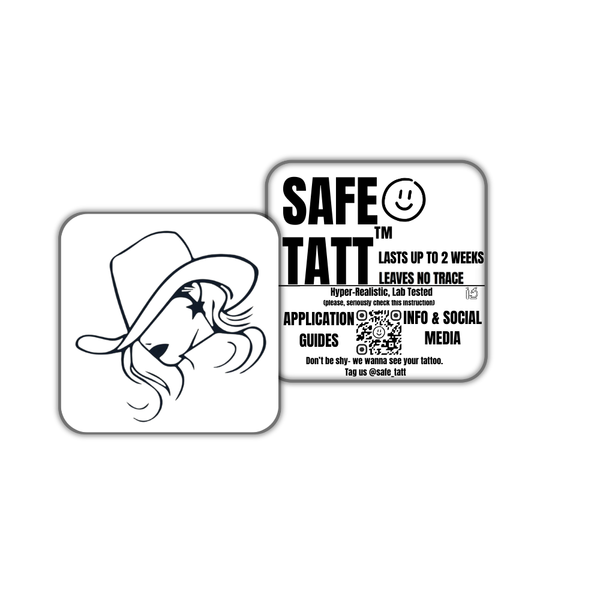 Cowgirl Spirit semi-permanent tattoo by SafeTatt