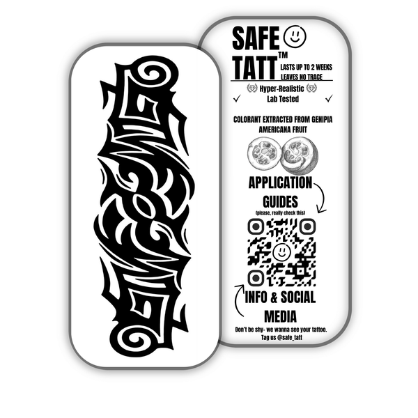 TRIBAL semi-permanent tattoo by SafeTatt