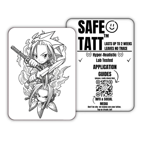 Silent Blade semi-permanent tattoo by SafeTatt
