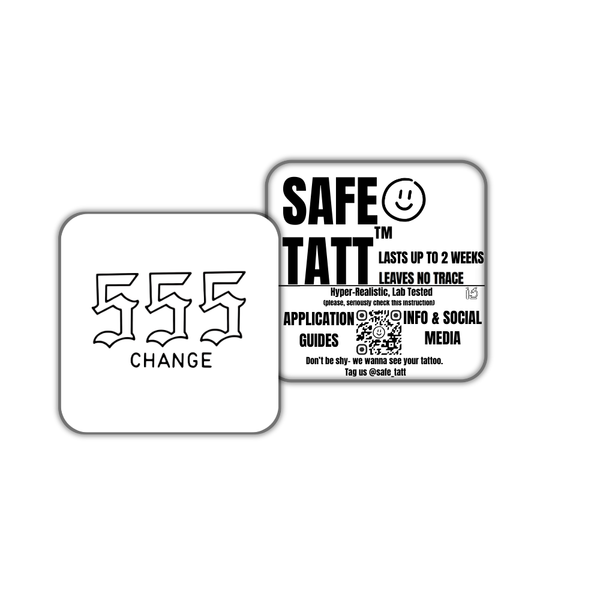 555 Change semi-permanent tattoo by SafeTatt