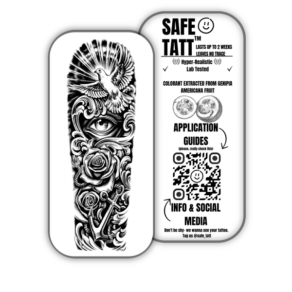 VISION semi-permanent tattoo by SafeTatt