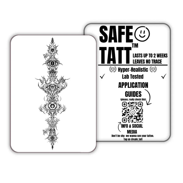 Eye Totem semi-permanent tattoo by SafeTatt