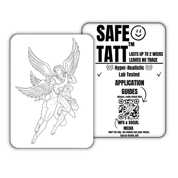 Fallen Angels semi-permanent tattoo by SafeTatt