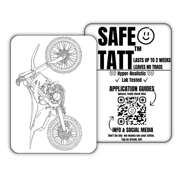 Moto semi-permanent tattoo by SafeTatt