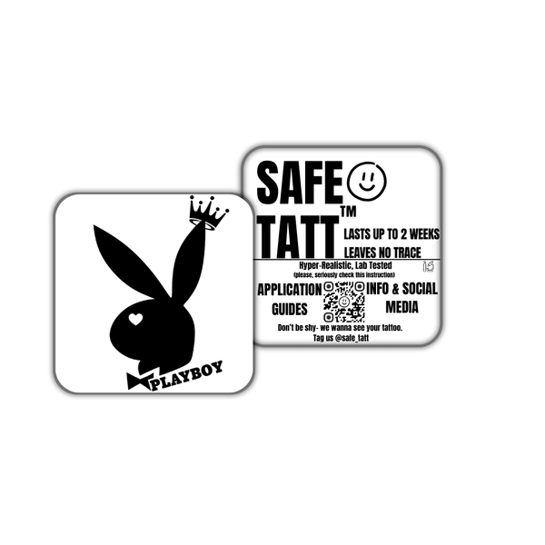 Bunny with a Crown semi-permanent tattoo by SafeTatt